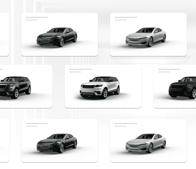 Multiple screens with vehicles
